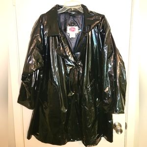 Vintage Vinyl Coat Wippette by Kenn Sporn Tag says: Downtown